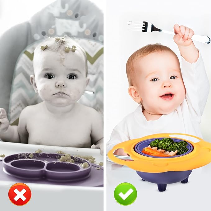 Baby Spill-Proof Gyro Bowl (free shipping)